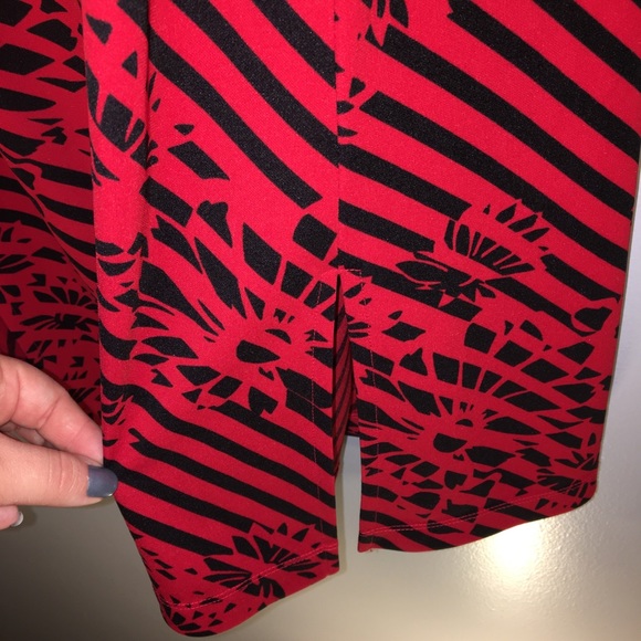 Express Striped Floral Print Shift Dress Sz 11/12 - Picture 6 of 8